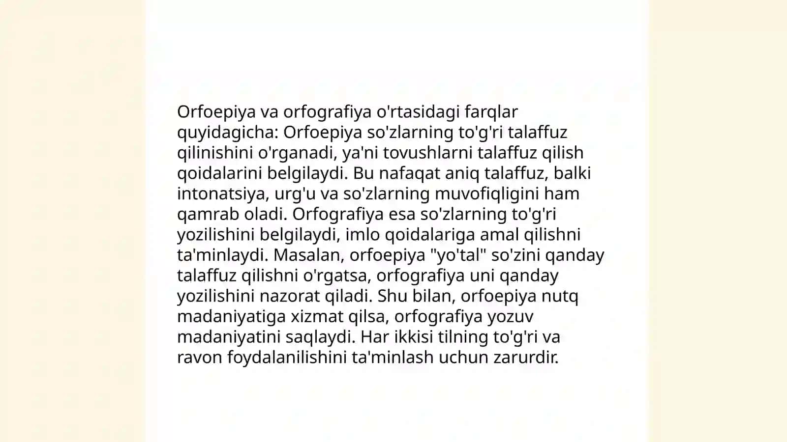 O'zbek tilining orfoepiyasi va asosiy imlo qoidalari 4