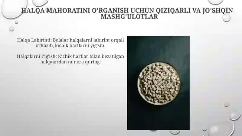 Halqa elementli kichik harflarni oʻrgatish 4