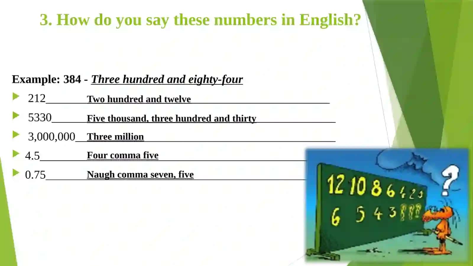 Numerals 4