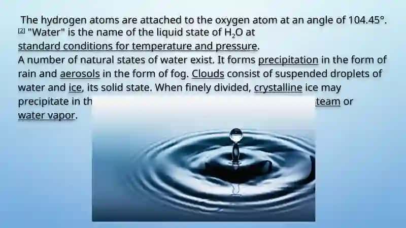 Water and it’s Features 4