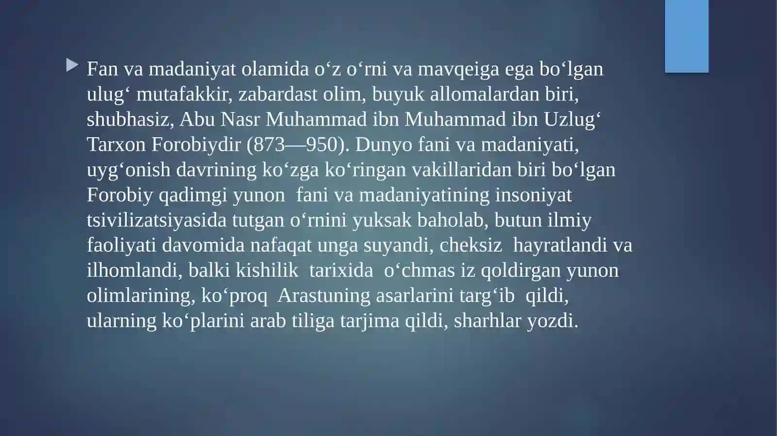 Abu Nasr Farobiyning pedagogikaga oid qarashlari 4
