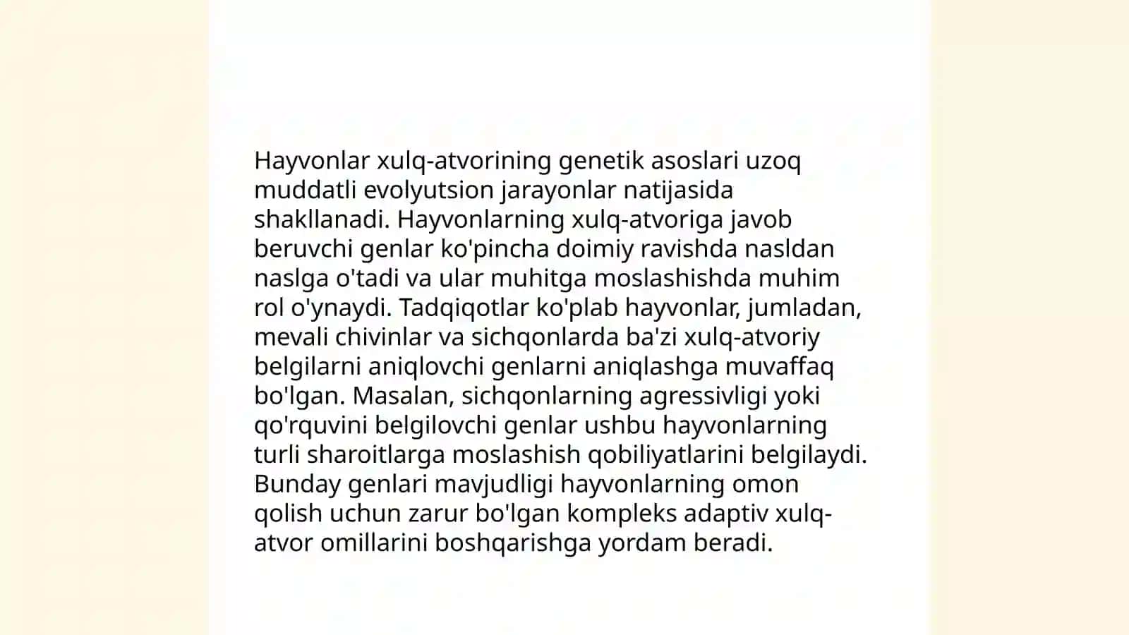 Etologiya nima? Hayvon xulq-atvori etologik strukturasini o'rganish va tahlil qilish 4