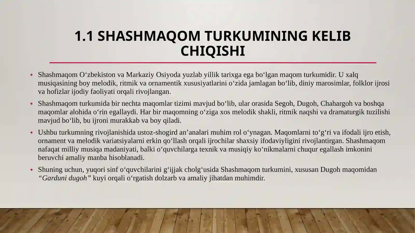"Garduni dugoh" kuyini g'ijjak cholg'usida o'rgatish metodikasi 4