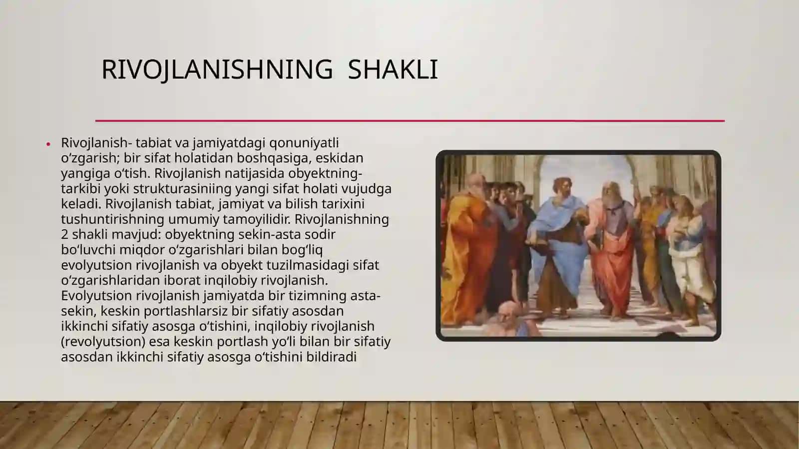 Rivojlanish falsafasi 4
