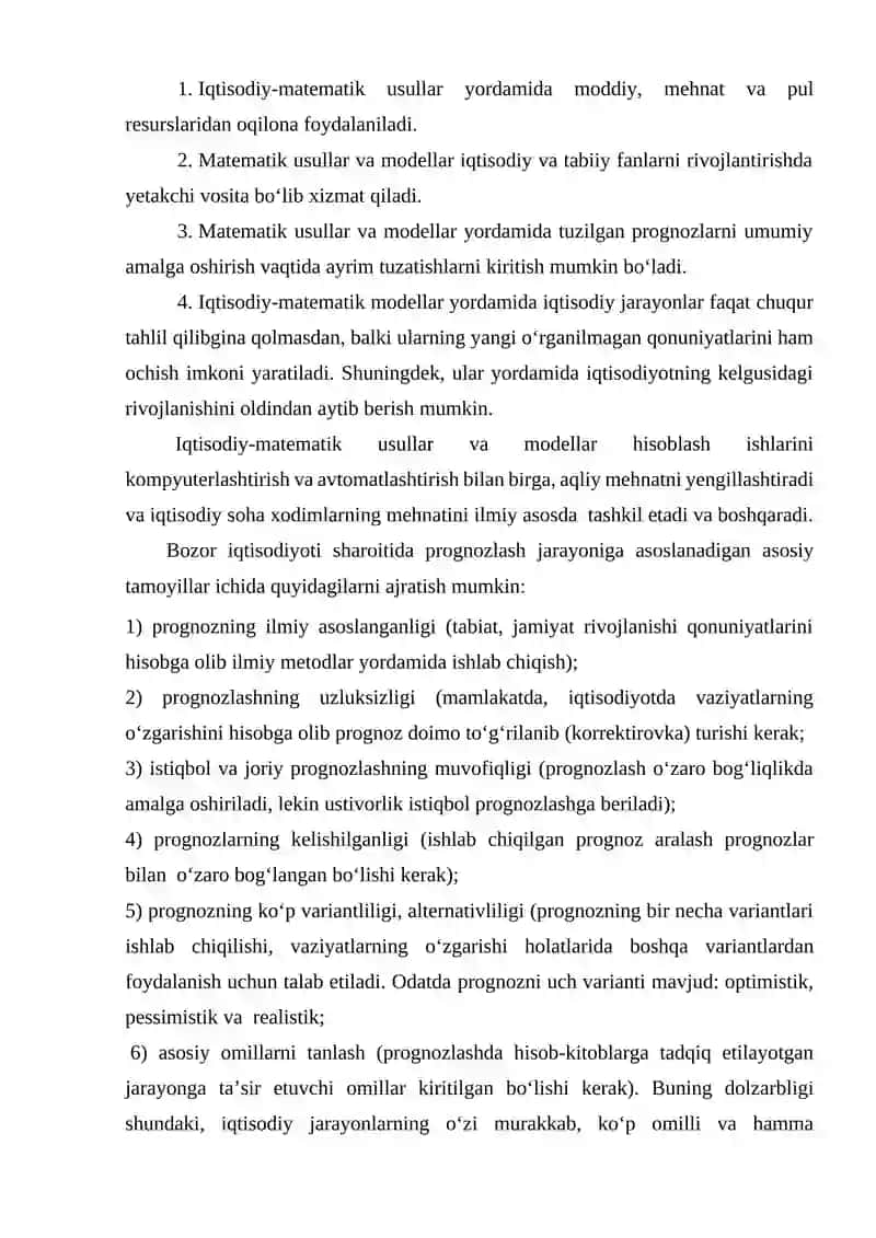 Ijtimoiy jarayonlarni modellashtirish va modellar haqida tushuncha 4