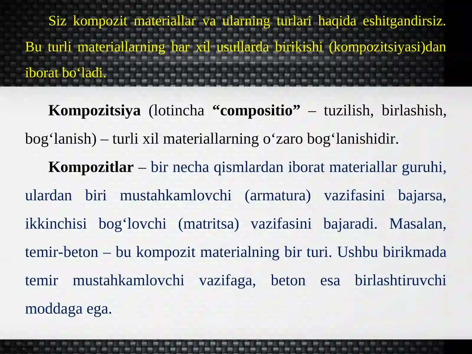 Kompozit materiallarining qayta ishlanishi 4