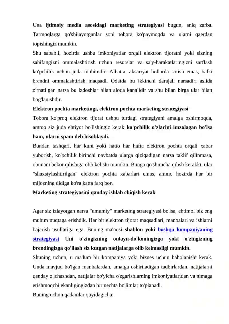 MARKETING STRATEGIYASI 4