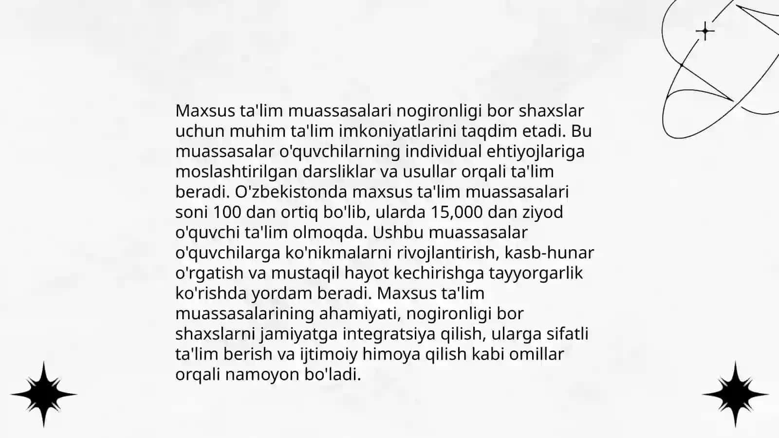 Alohida yordamga muhtoj bolalarni ijtimoiy hayotga moslashtirish 4