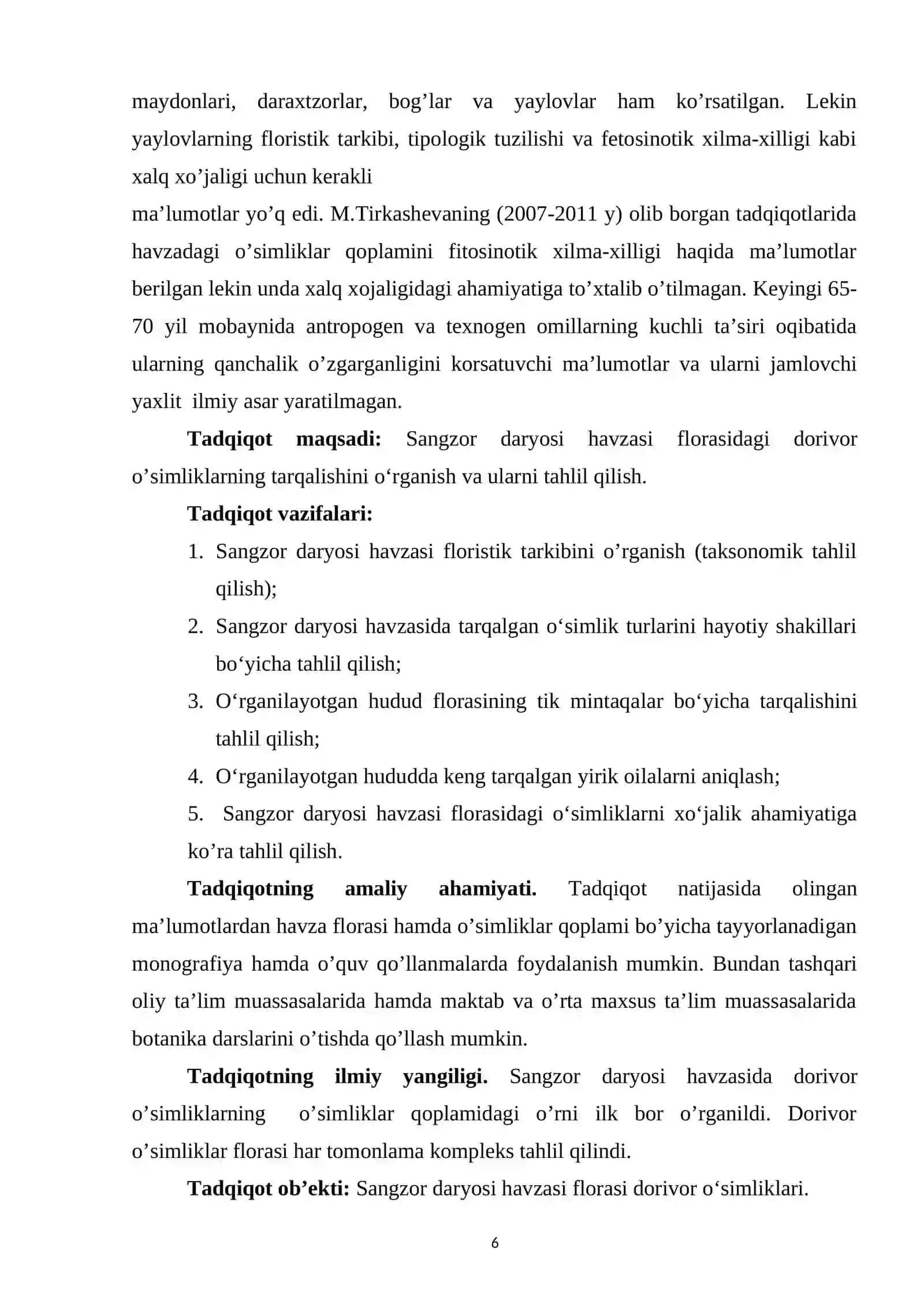 Sangzor daryosi havzasi dorivor o`simliklari 4