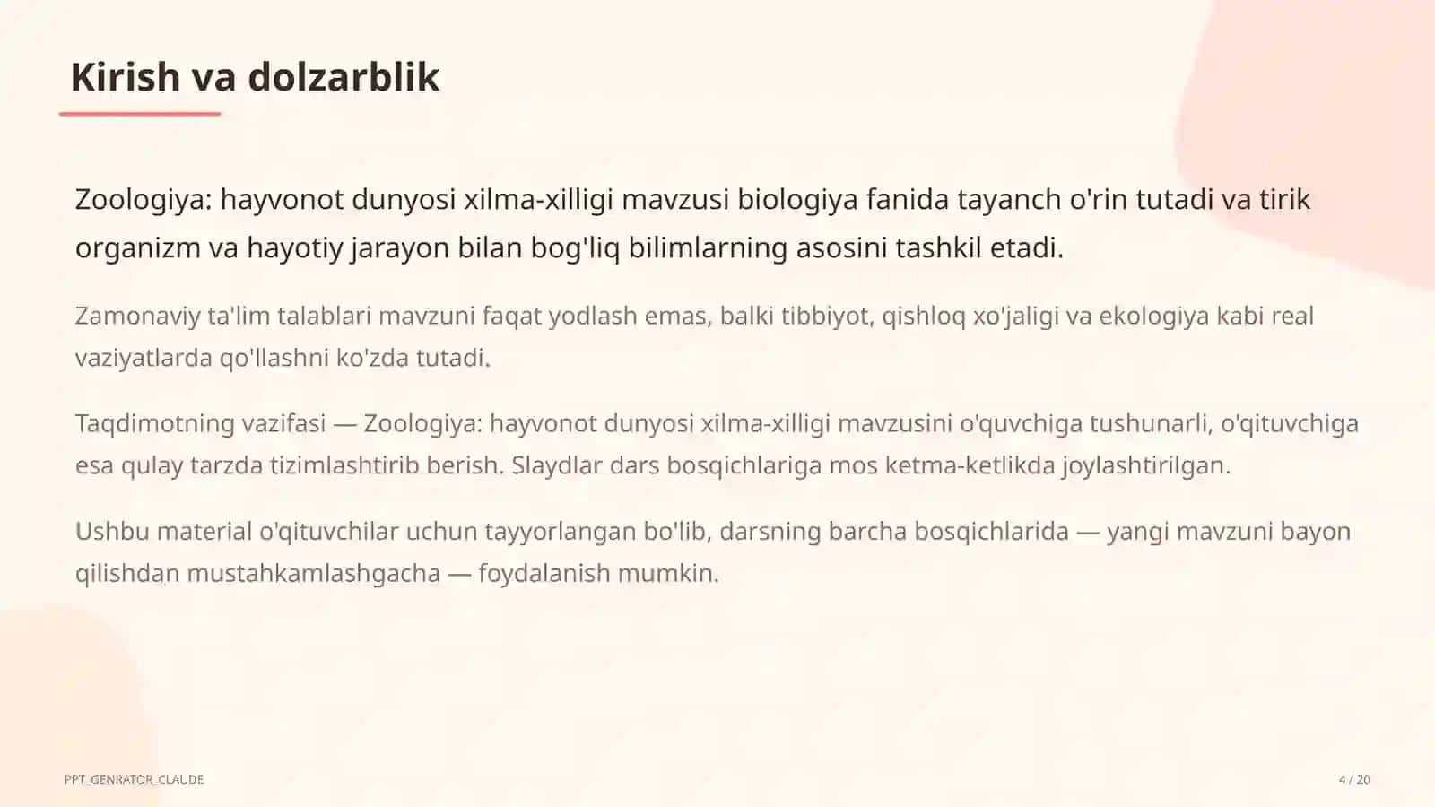 Zoologiya: hayvonot dunyosi xilma-xilligi (7-sinf) 4