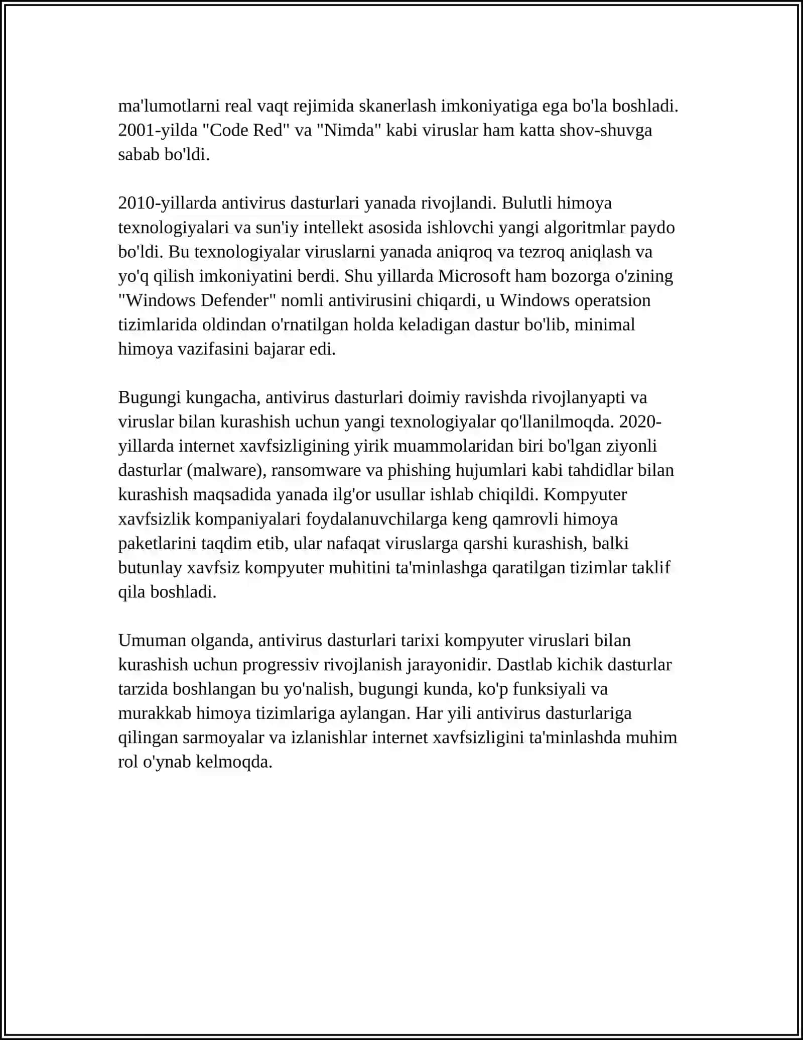 ANTIVIRUS DASTURLARI 4