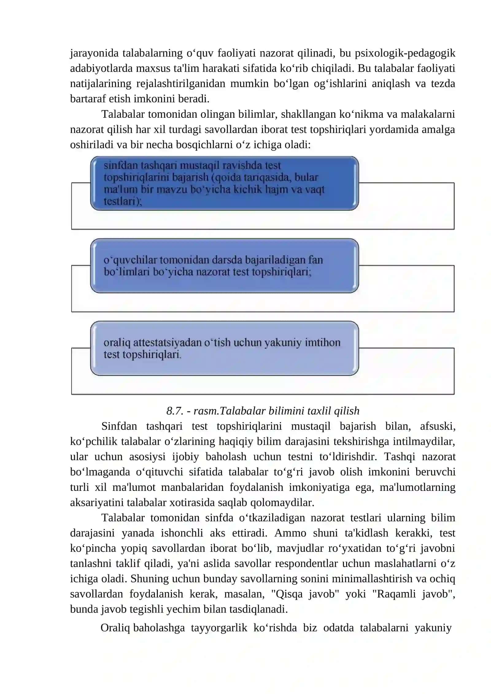 Kompyuter testlarini tashkil etish 4