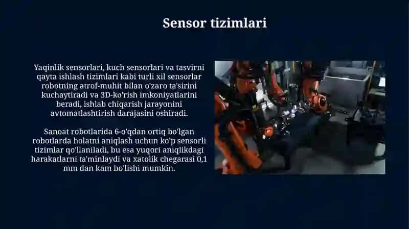 Sanoat robotlari strukturasi va ularning tuzilishi 4