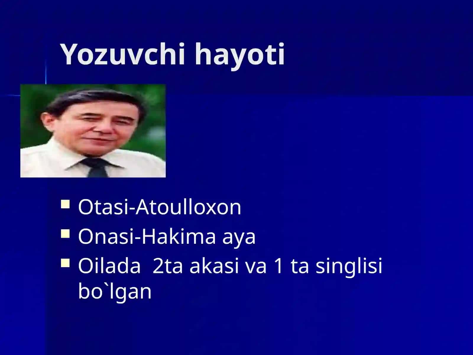 O`.Hoshimov hayoti va ijodi 4