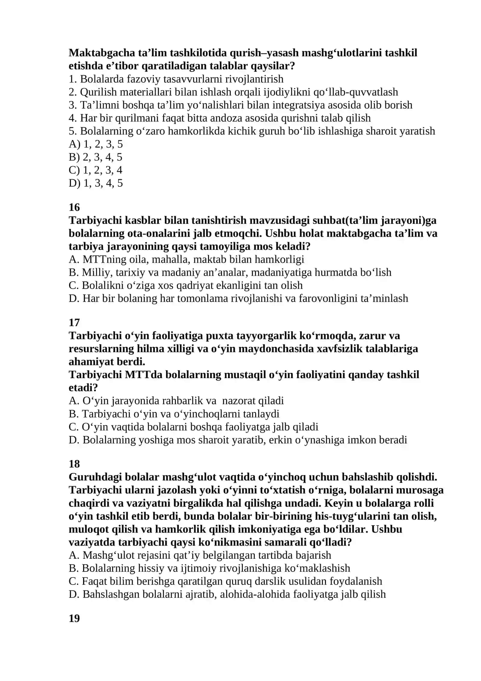 Bahorgi Tarbiyachi testi 4