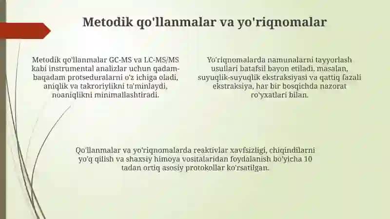Sud kimyosi ekispertiza amaliyotida foydalaniladigan meyyoriy hujjatlar 4