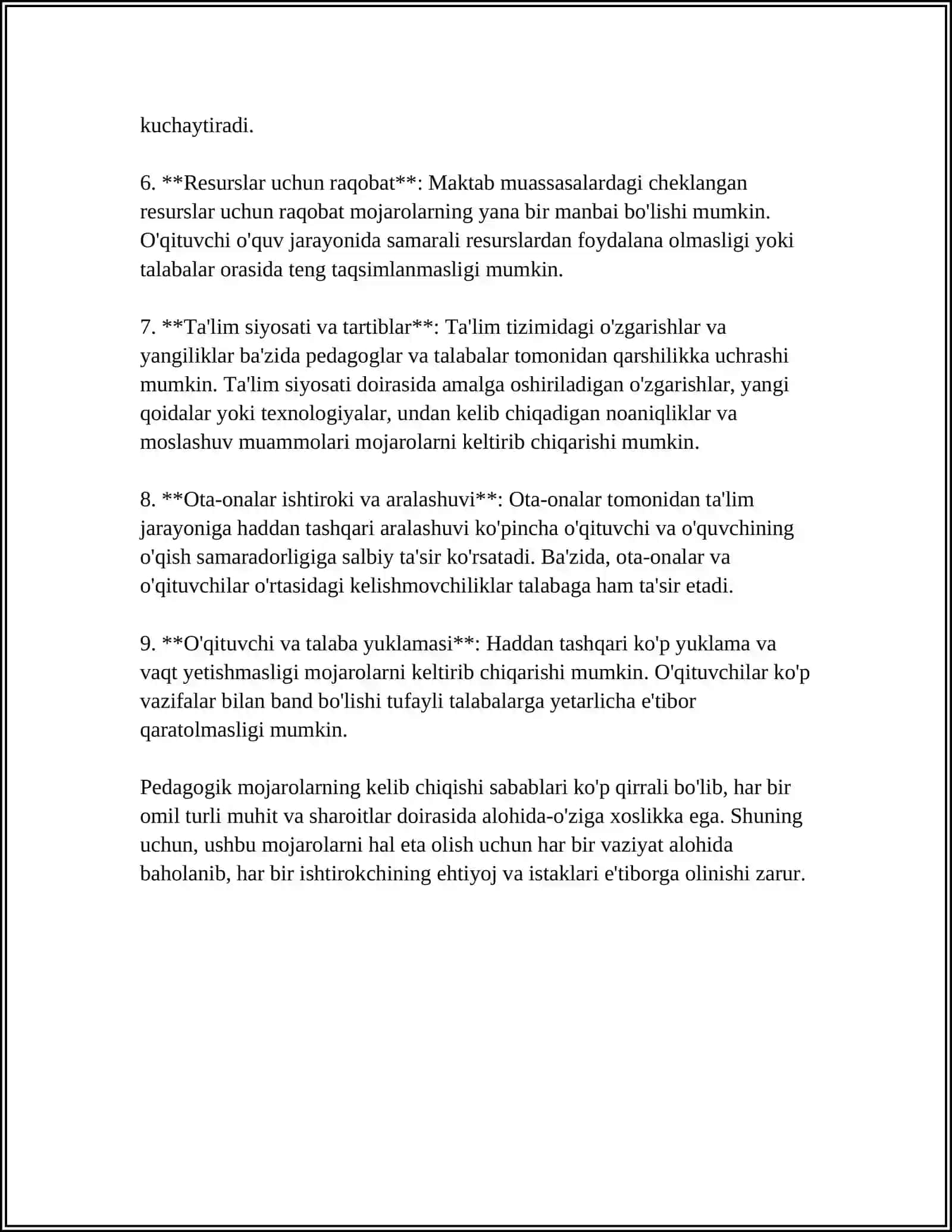 PEDAGOGIK KONFLIKNING YECHIMI VA UNI BOSHQARISH TEXNOLOGIYASI 4
