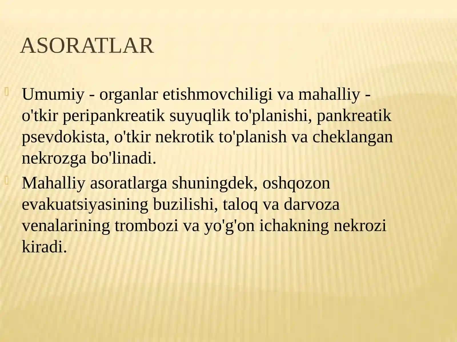 Pankreatit klassifikatsiyasi 4