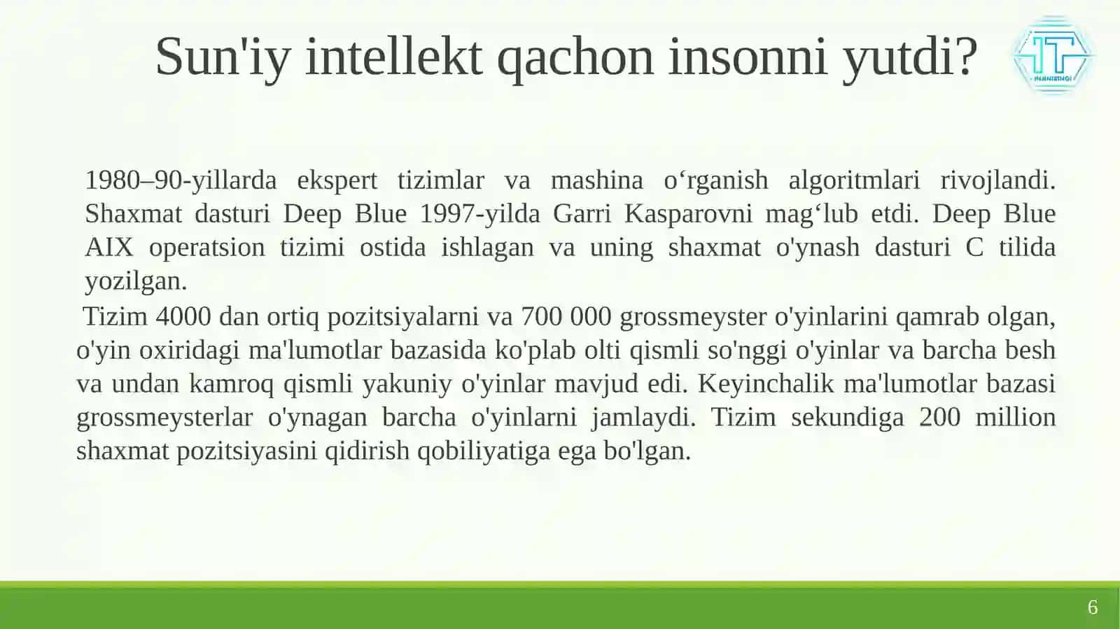 Sun'iy Intellekt 4