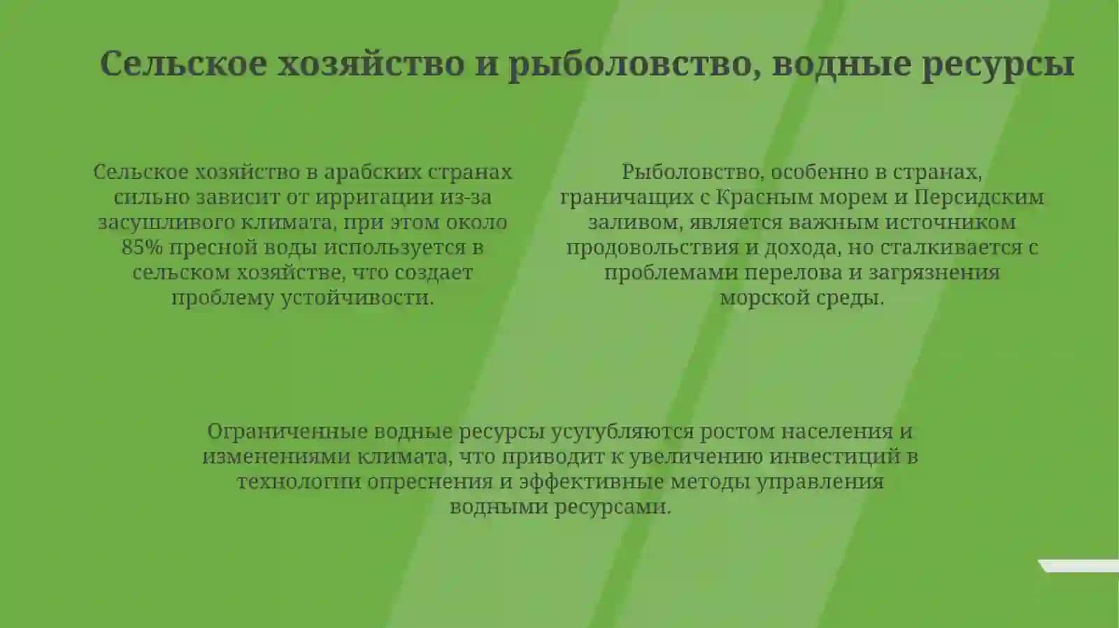 Arab mamlakatlari iqtisodiyotitarmoqlarigeografiyasi 4