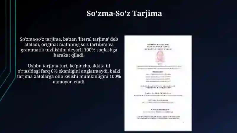 Tarjima Turlari 4