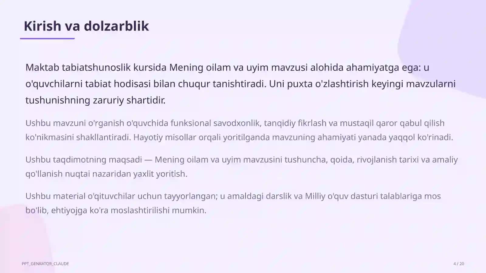 Mening oilam va uyim (1-sinf) 4