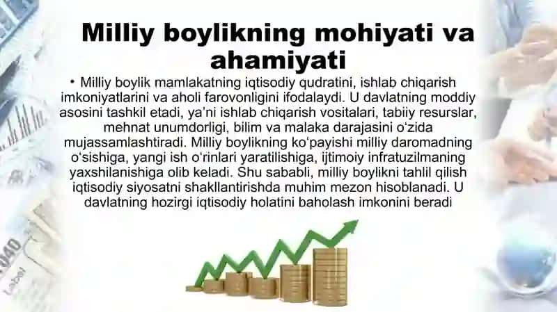Milliy boylik tushunchasi va uning tarkibiy tuzilishi 4