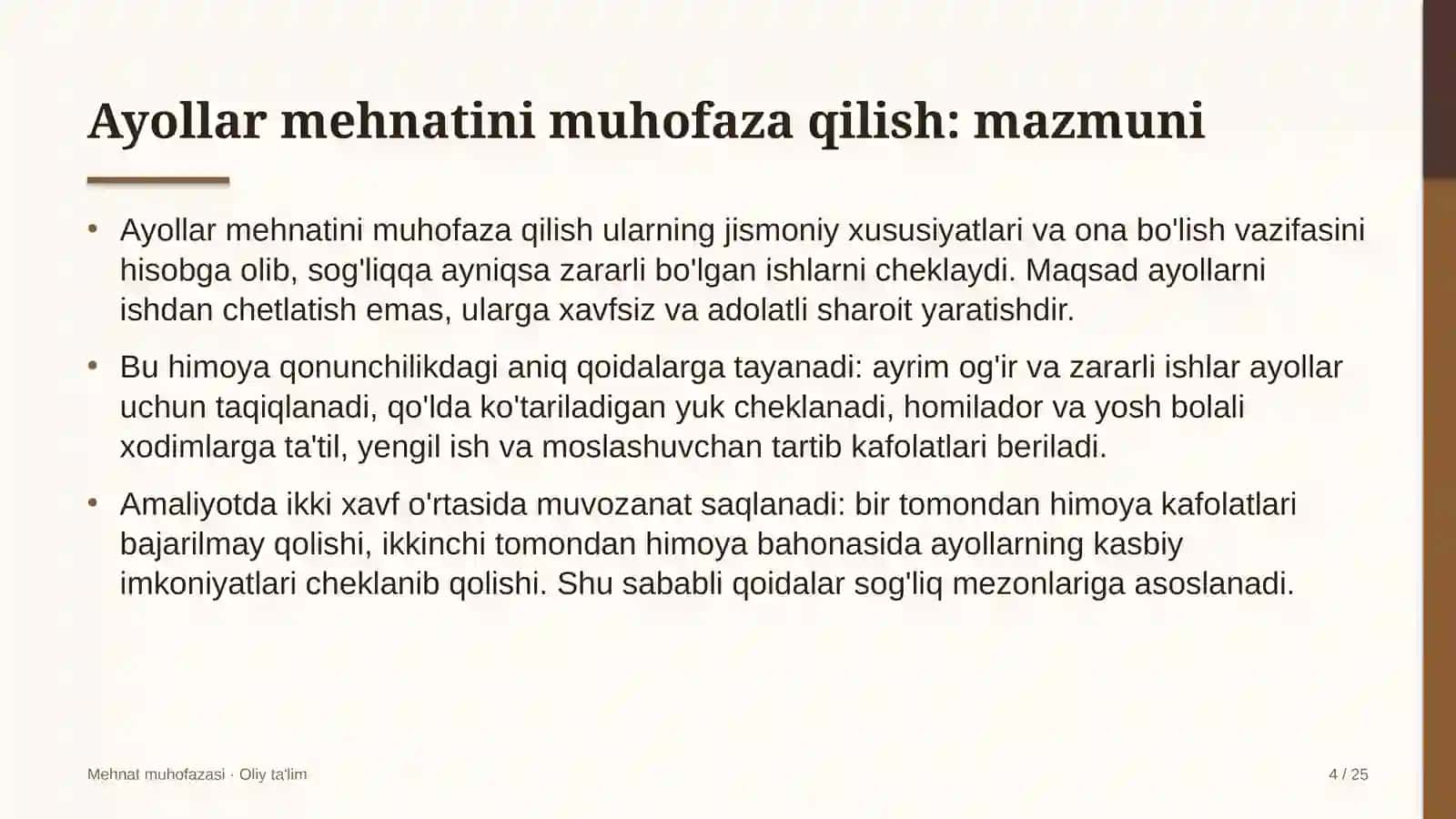 qurilish mollari do'konlarida ayollar mehnatini muhofaza qilish 4444 4