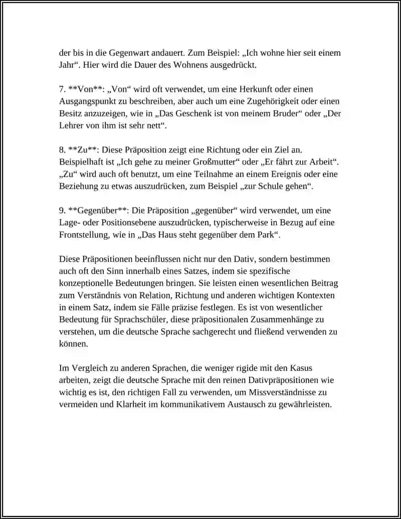 DIE PRÄPOSITION MIT DEM DATIV 4