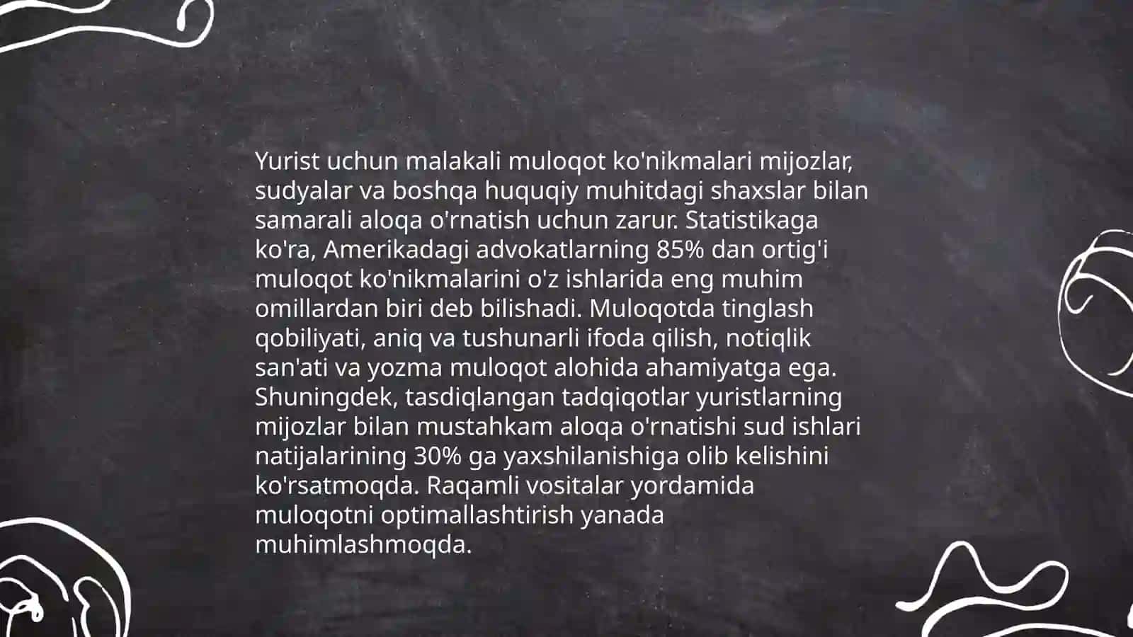 Yuristlar jamoasi hamda jamiyatda ijobiy shaxsiy imagini shakllantirish yoʻl yoʻriqlari 4