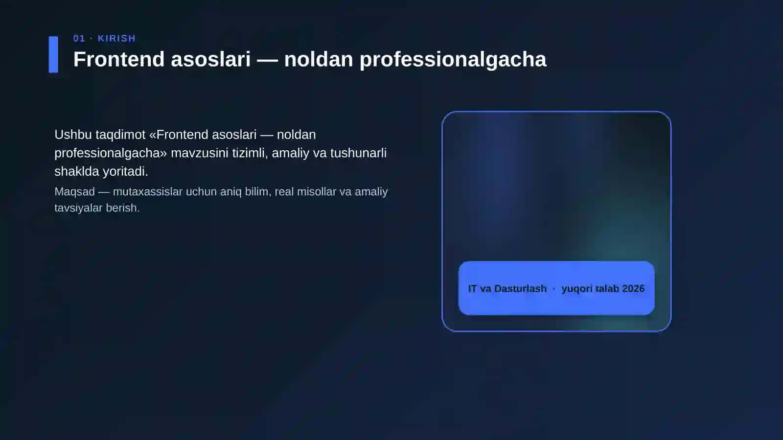 Frontend asoslari — noldan professionalgacha 4