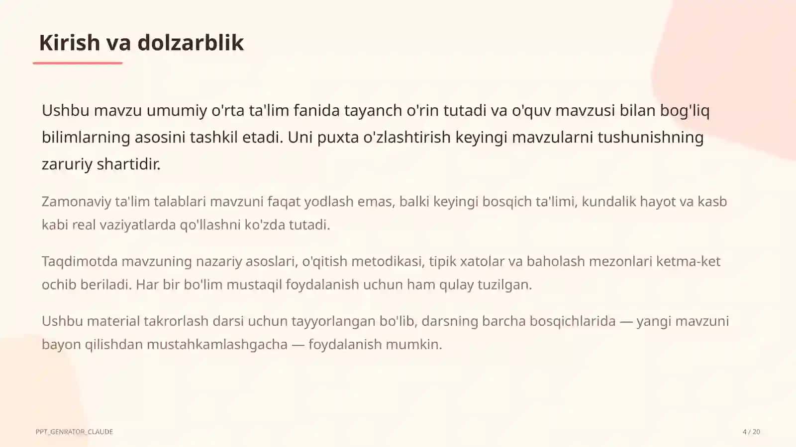 Al-Xorazmiy, Mirzo Ulug'bek va Ibn Sino ixtisoslashtirilgan maktablari: iqtidorli o'quvchilar uchun yo'l 4