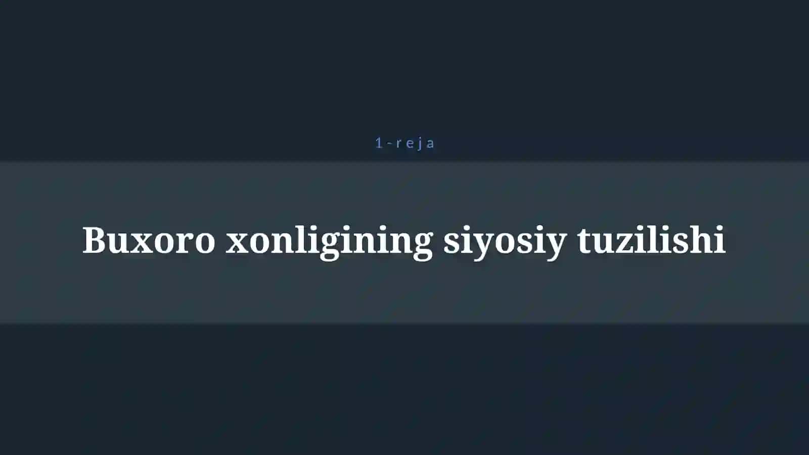 BUXORO XONLIGI 4