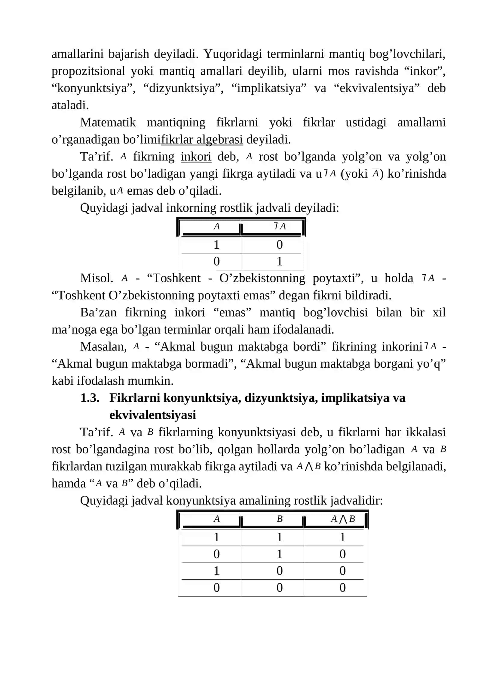 Matematik mantiq elementlari 4