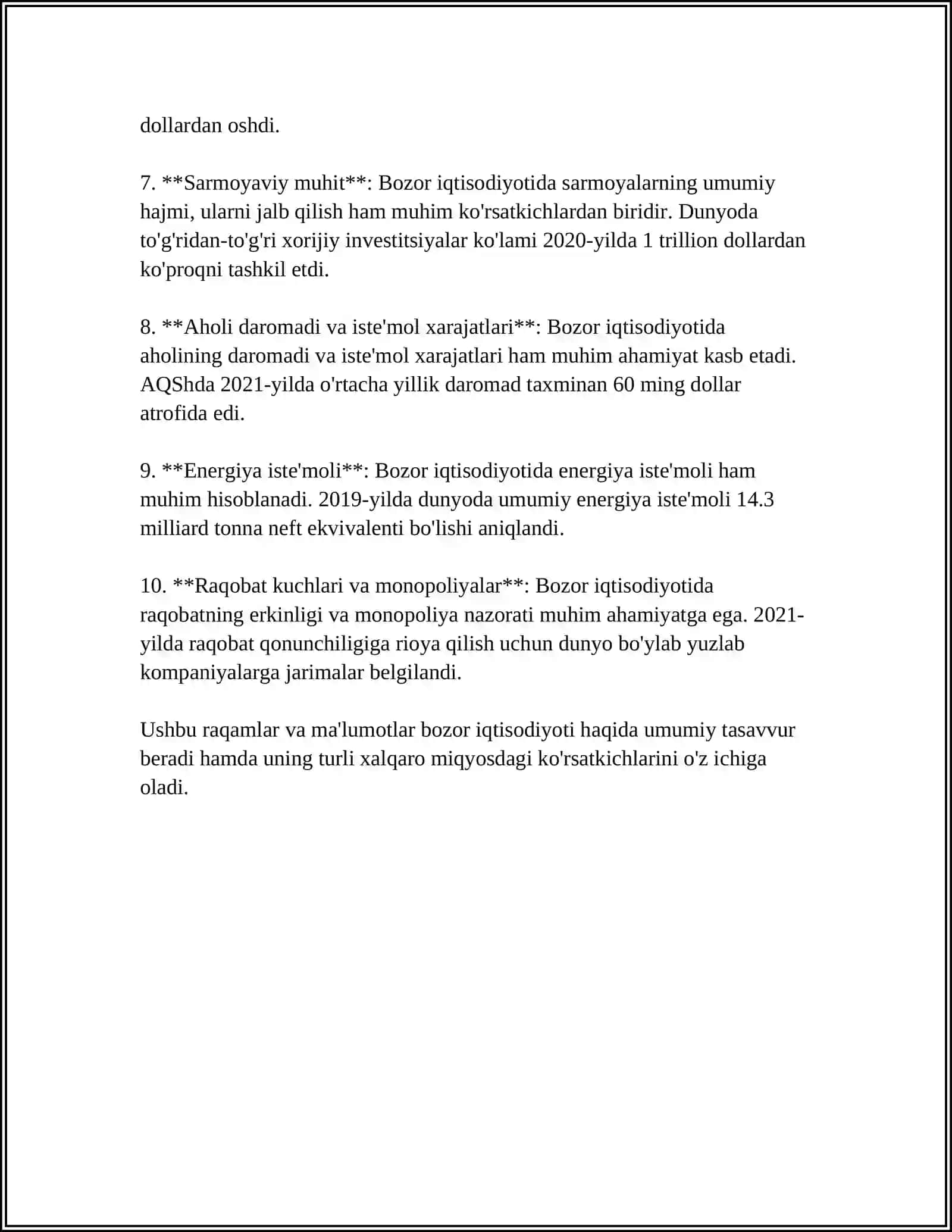 BOZOR VA UNING UZIGA XOS TOMONLARI 4