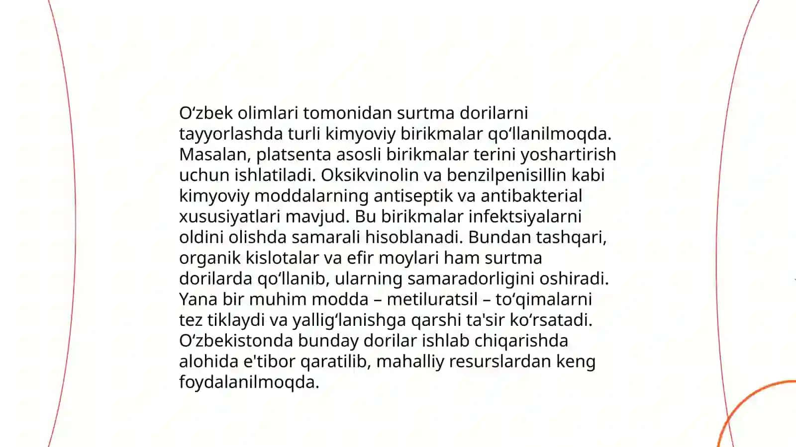 Surtma dorilarni tayyorlashda o'zbek olimlarining taklif etgan asoslari haqida axboroq Zokirova Surayyoxon 7122 - guruh 4