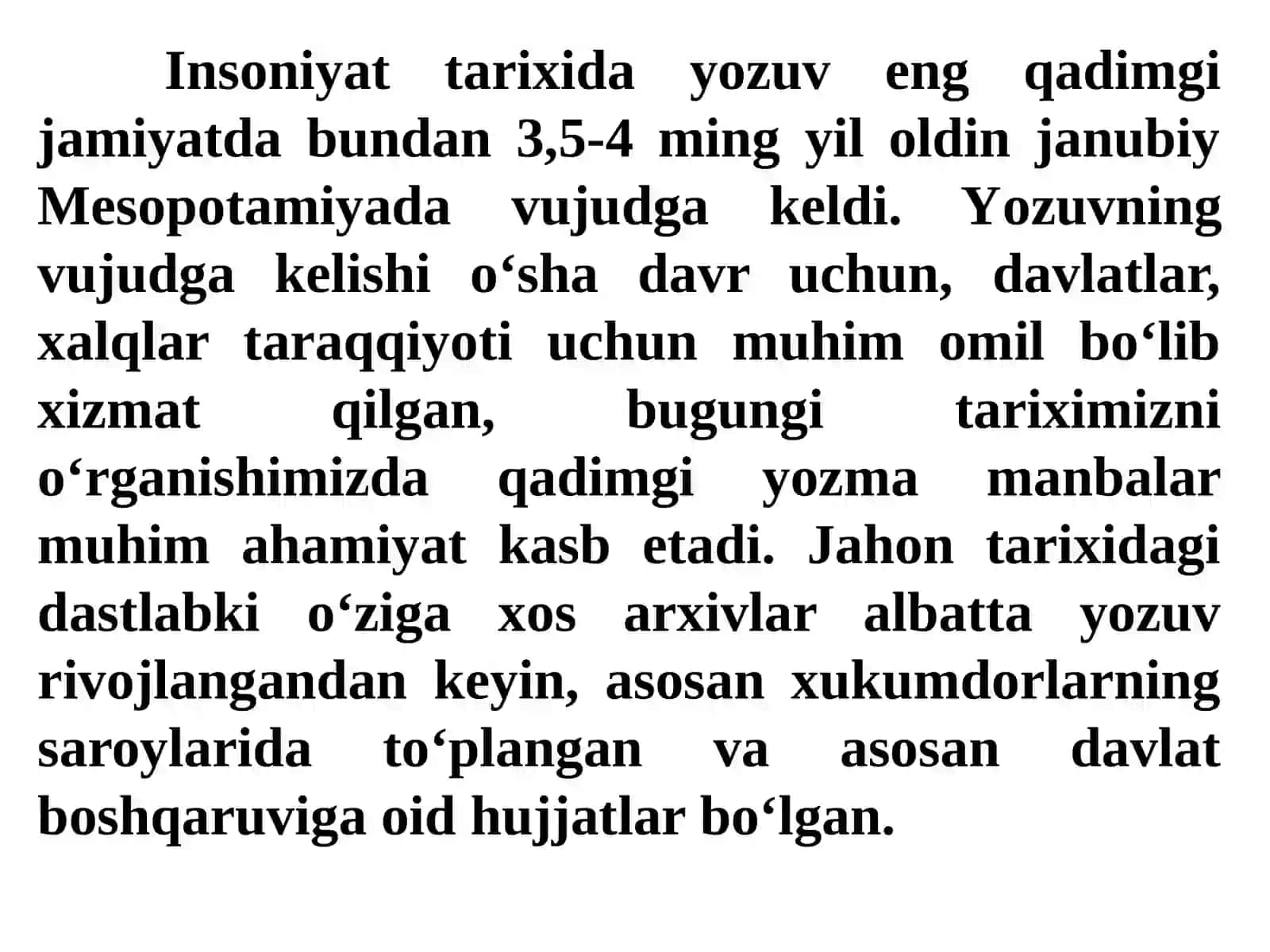 4-маvzu:Qadimgi Sharqningxo`jalikarxivlari 4