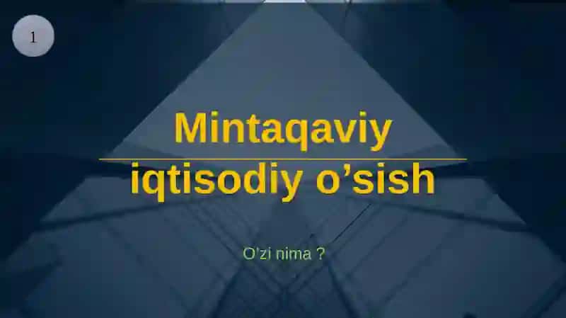 Mintaqaviy iqtisodiy o'sishning nazariy asoslari 4