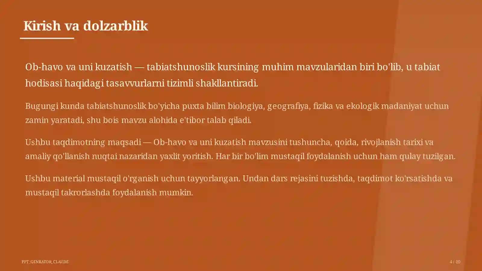 Ob-havo va uni kuzatish (2-sinf) 4