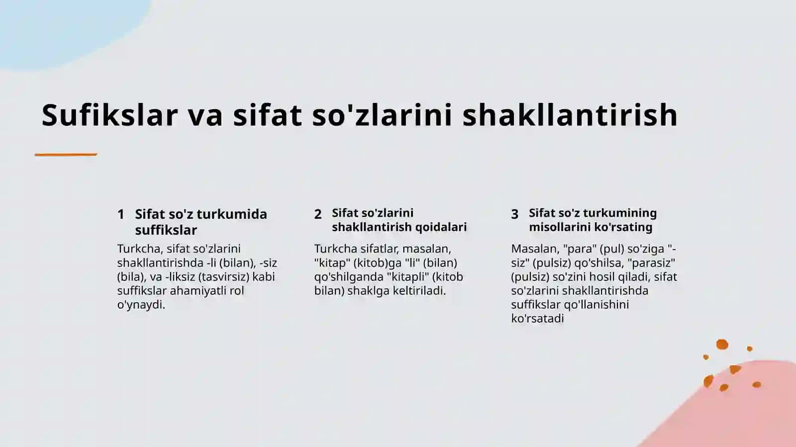 Sifat so z turkumi 4