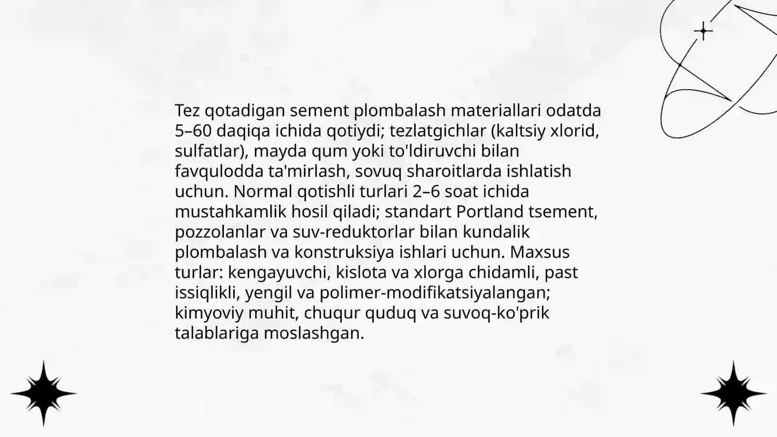 Sement asosidagi plombalash materiallari 4