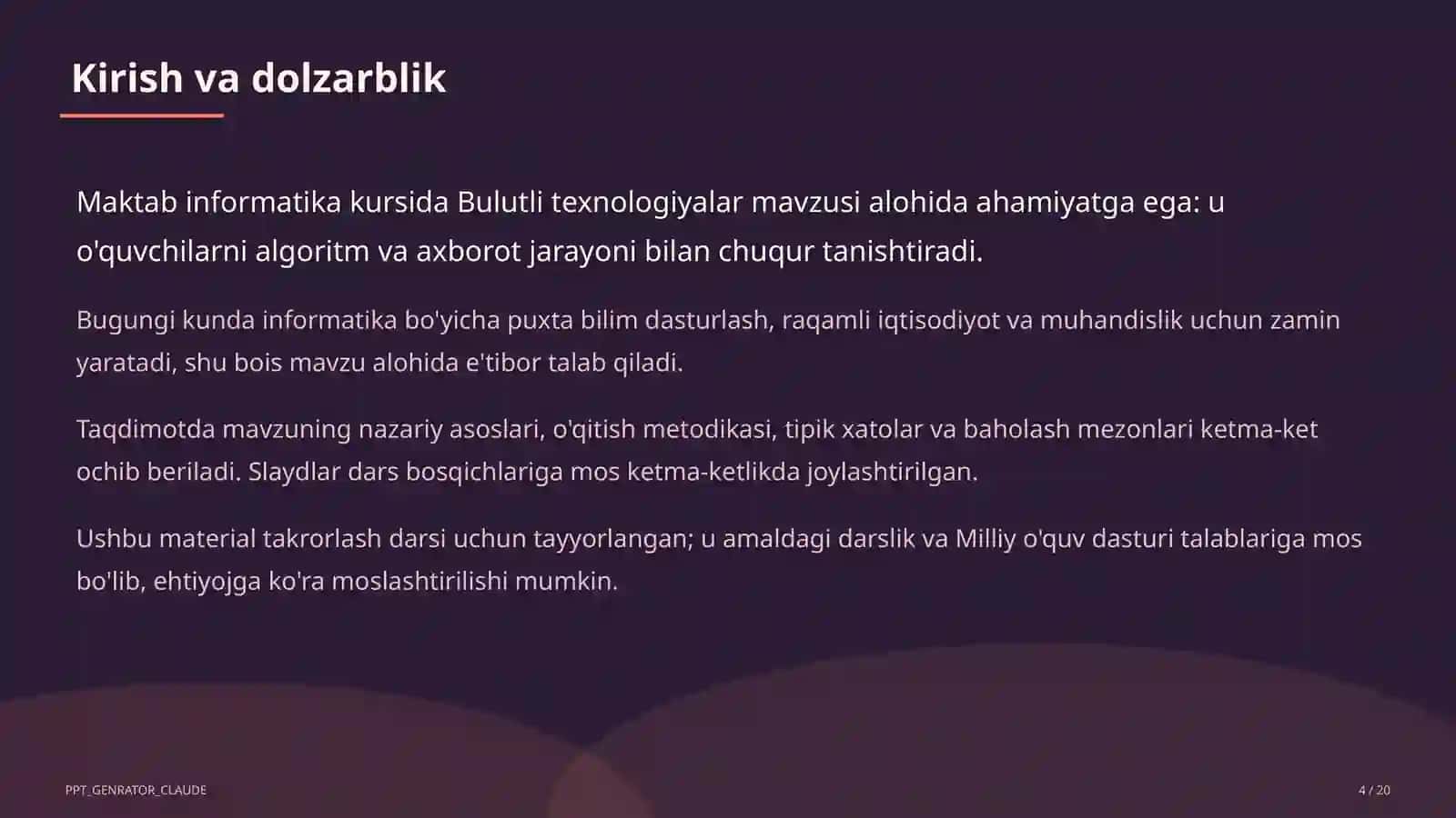 Bulutli texnologiyalar (11-sinf) 4