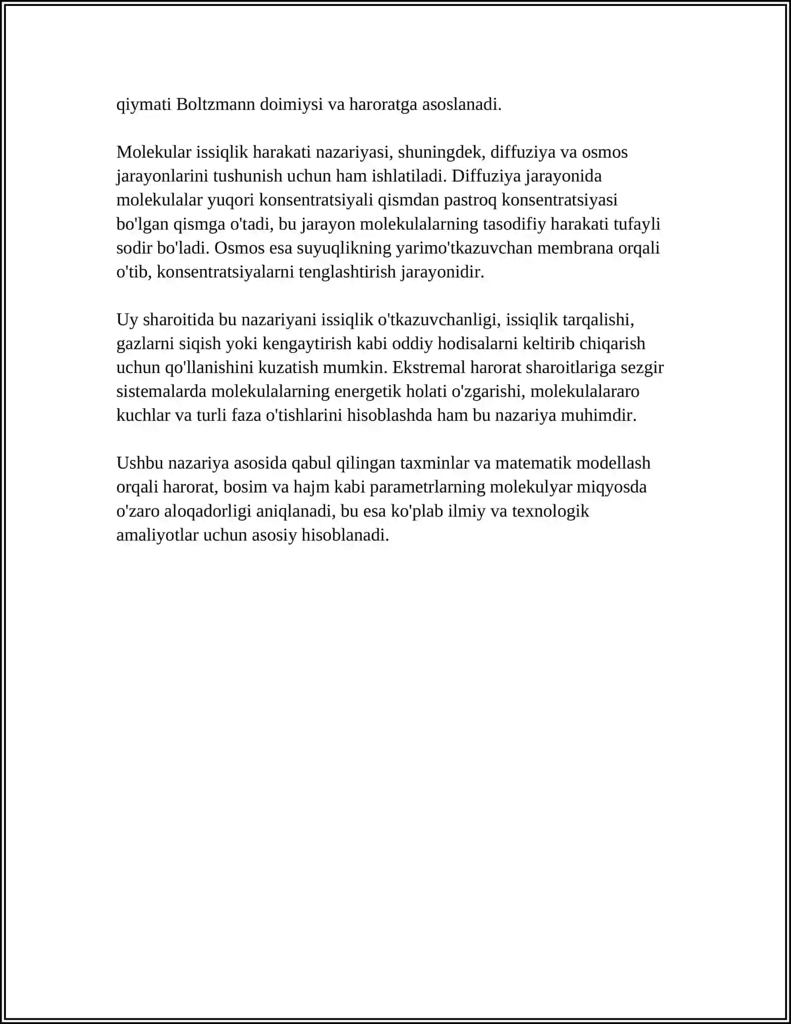 GAZ MOLEKULALARNING ISSIQLIK HARAKATI TEZLIGI ENERGIYASI BOʻYICHA MAKSWELL 4