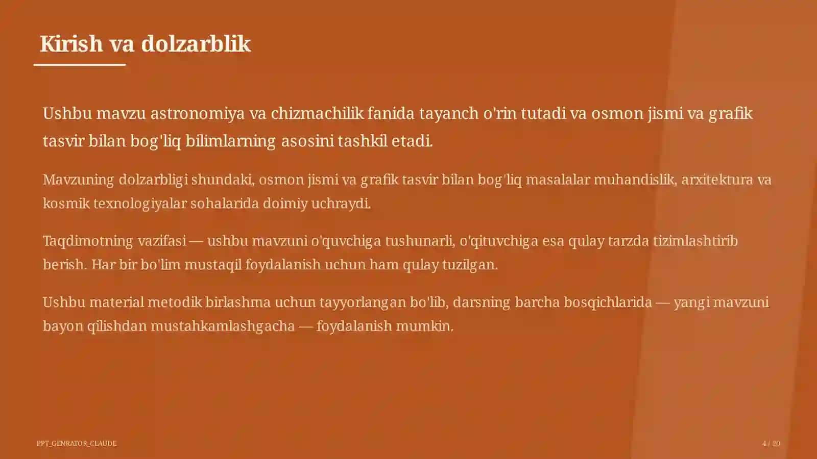 Quyosh sistemasi: sayyoralar va ularning yo'ldoshlari (9-sinf) 4