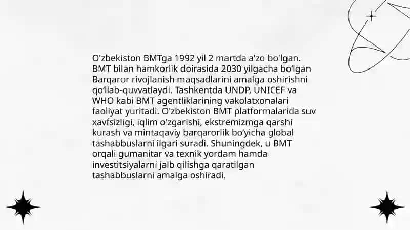 O'zbekiston va jahon hamjamiyati 4