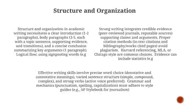 Writing skills 4