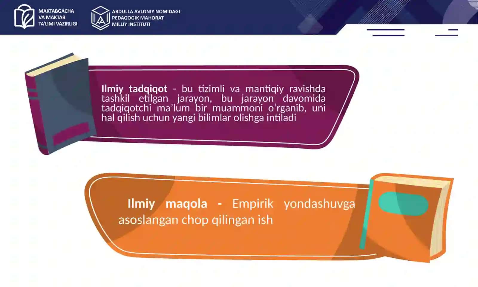 Ilmiy tadqiqot ishlariga yo‘naltirish metodikasi 4
