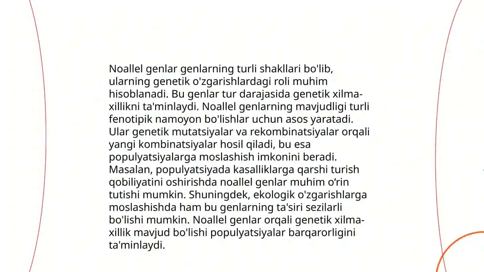 Noallel genlarning o’zaro ta’siri 4