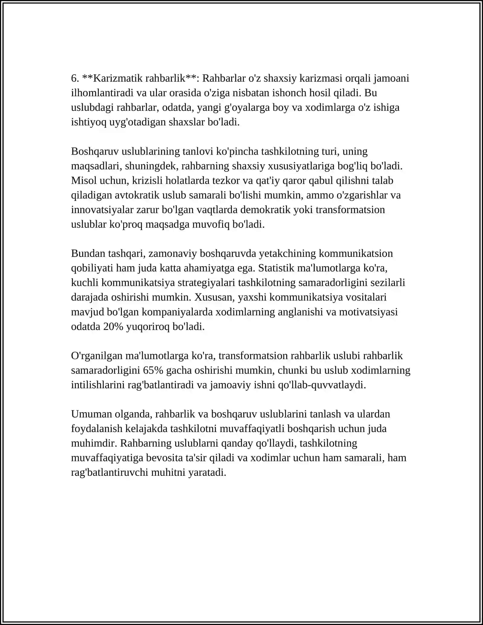 RAHBAR TOMONIDAN REJALASHTIRILGAN BOSHQARUV HARAKATI 4