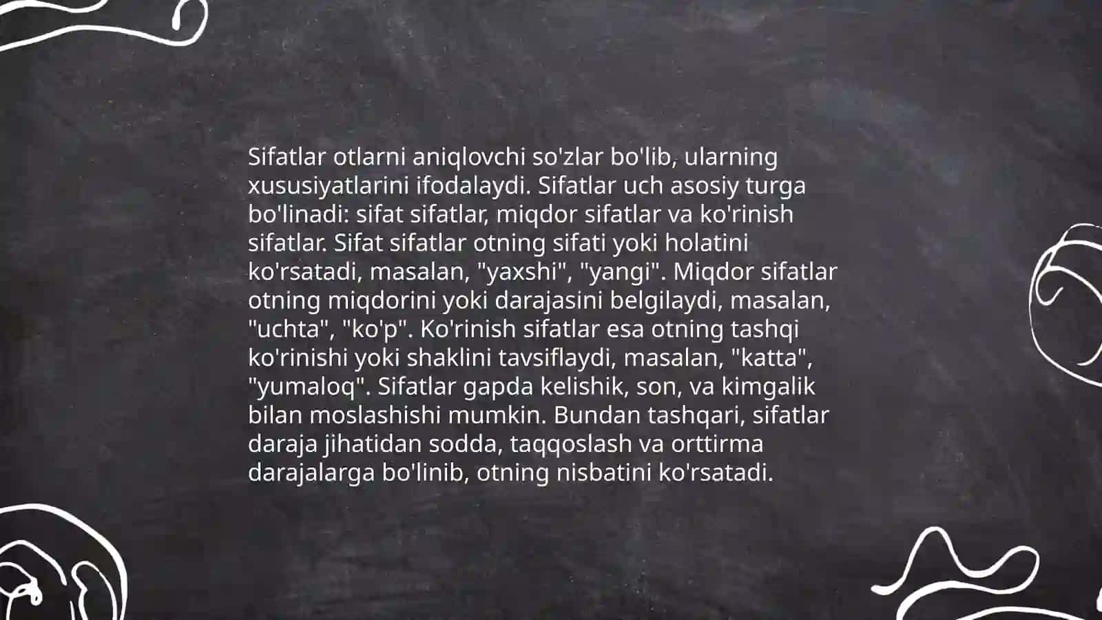 Grammatika. Morfologiya. So'z turkumlari, ularning tasnifi 4